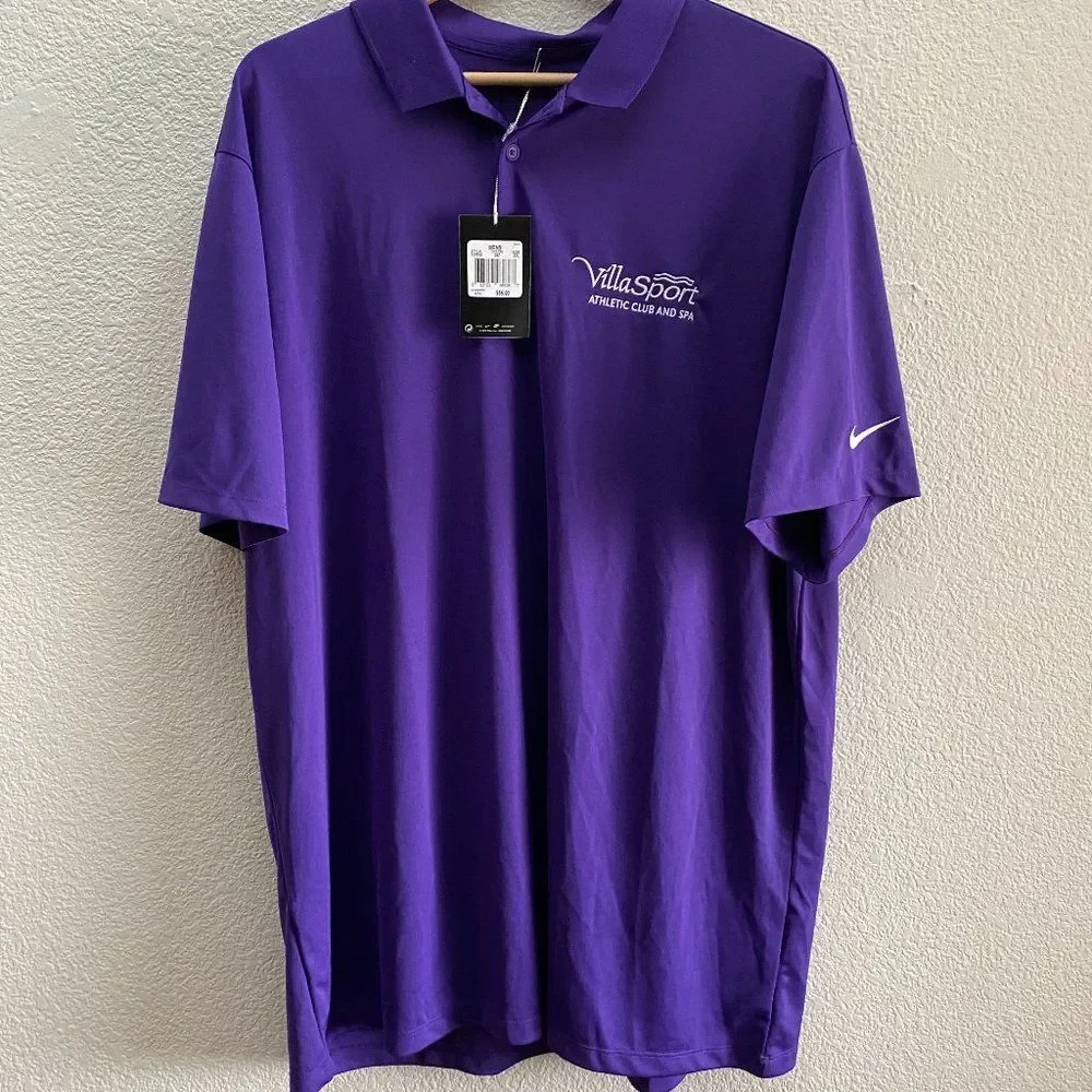 Villa Sport Athletic Club And Spa Nike Golf DRI-FIT Polo Shirt Men's 2XL NWT